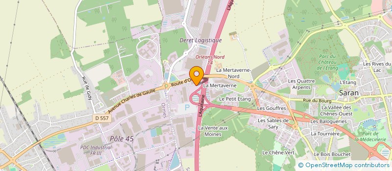 localisation de l'entreprise TRANSPORTS LUCIEN ROBINET à SARAN