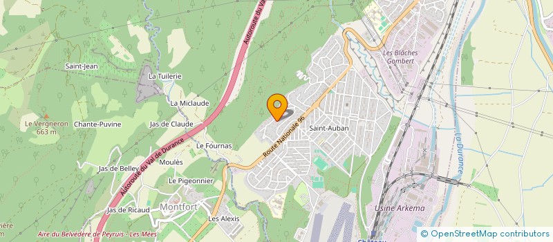 localisation de l'entreprise TRANSPORTS LURE VANCON DURANCE  SISTERON