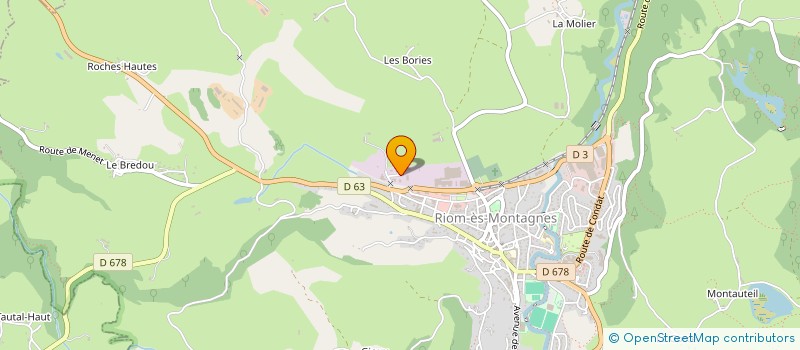 localisation de l'entreprise TRANSPORTS M. ANDRE à RIOM-ES-MONTAGNES
