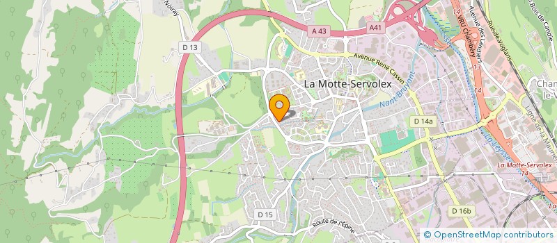 localisation de l'entreprise TRANSPORTS MADS EXPRESS à LA MOTTE-SERVOLEX