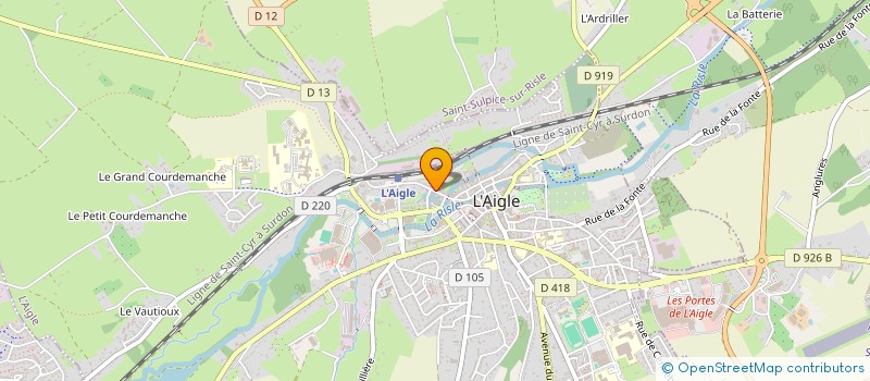 localisation de l'entreprise TRANSPORTS MAIRE SA à L'AIGLE