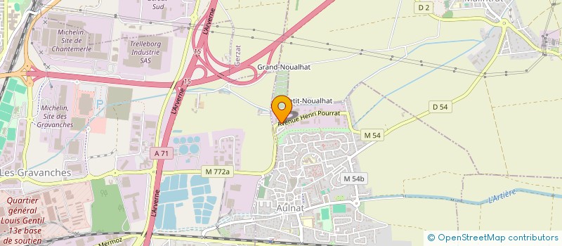 localisation de l'entreprise TRANSPORTS MAJOREK LAURENCOT  AULNAT