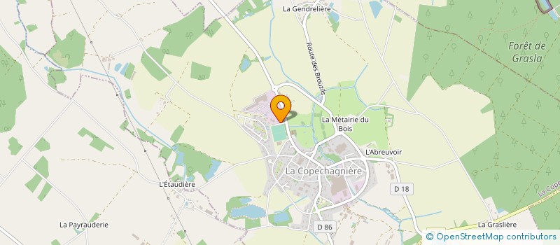 localisation de l'entreprise TRANSPORTS MALARD OLIVIER à LA COPECHAGNIERE