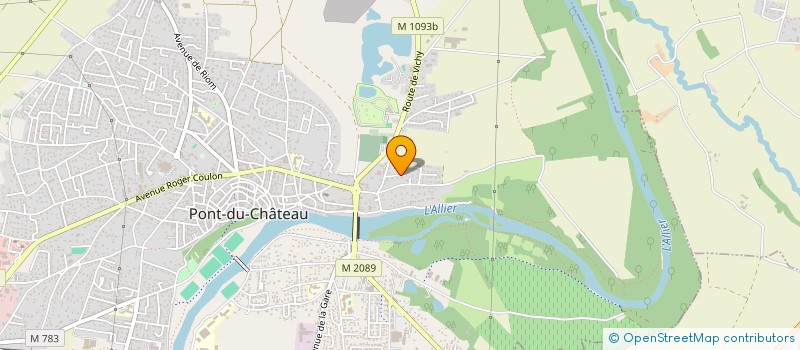 localisation de l'entreprise TRANSPORTS MANUTENTION BENONIE à PONT-DU-CHATEAU