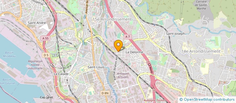 localisation de l'entreprise TRANSPORTS MANUTENTION PALA ET FILS à MARSEILLE