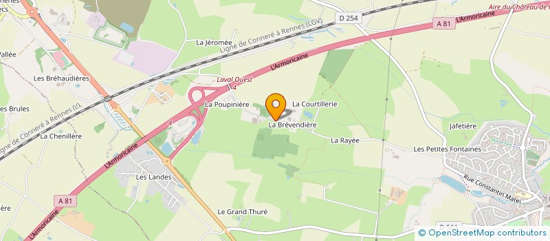 localisation de l'entreprise TRANSPORTS MARCEL BERTIN à CHANGE