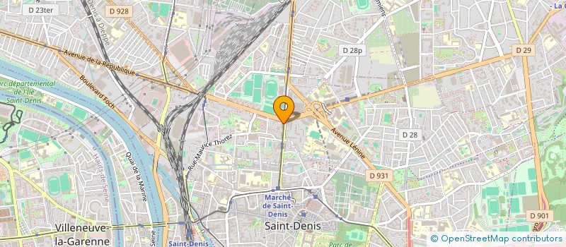 localisation de l'entreprise TRANSPORTS MARCHAND à SAINT-DENIS