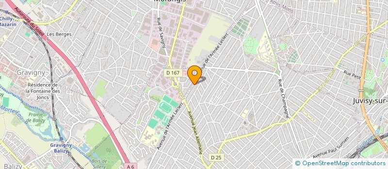 localisation de l'entreprise TRANSPORTS MARCHANDISES DESCAS (T.M.D) à SAVIGNY-SUR-ORGE