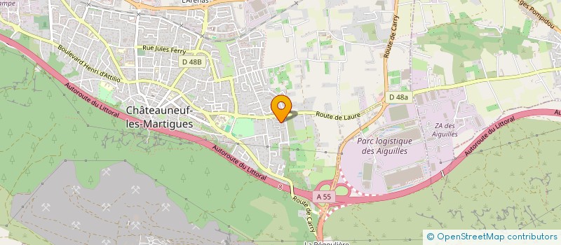 localisation de l'entreprise TRANSPORTS MARCO à CHATEAUNEUF-LES-MARTIGUES
