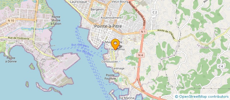localisation de l'entreprise TRANSPORTS MARITIMES EXPRESS à POINTE-A-PITRE