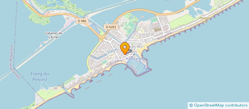 localisation de l'entreprise TRANSPORTS MARITIMES LANGUEDOCIENS à PALAVAS-LES-FLOTS
