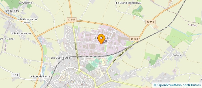 localisation de l'entreprise TRANSPORTS MAROT à LOUDUN