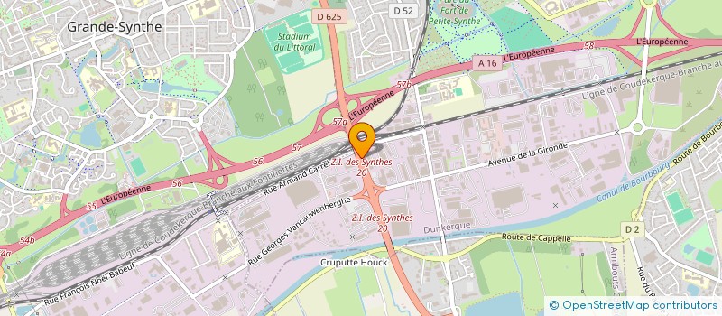 localisation de l'entreprise TRANSPORTS MARQUILLIE à DUNKERQUE