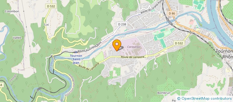 localisation de l'entreprise TRANSPORTS MARTIN FRANCIS à TOURNON-SUR-RHONE