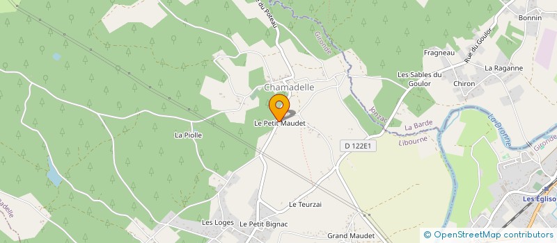 localisation de l'entreprise TRANSPORTS MARTY ET ROUX SARL  CHAMADELLE