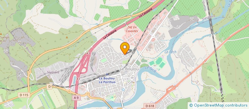 localisation de l'entreprise TRANSPORTS MAS  LE BOULOU