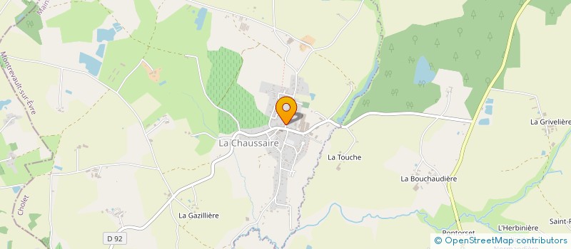 localisation de l'entreprise TRANSPORTS MATHIEU CARO à MONTREVAULT-SUR-EVRE