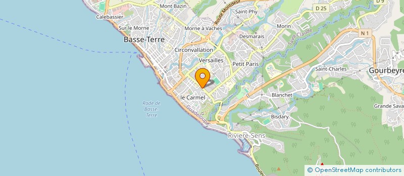 localisation de l'entreprise TRANSPORTS MATHURIN à BASSE-TERRE