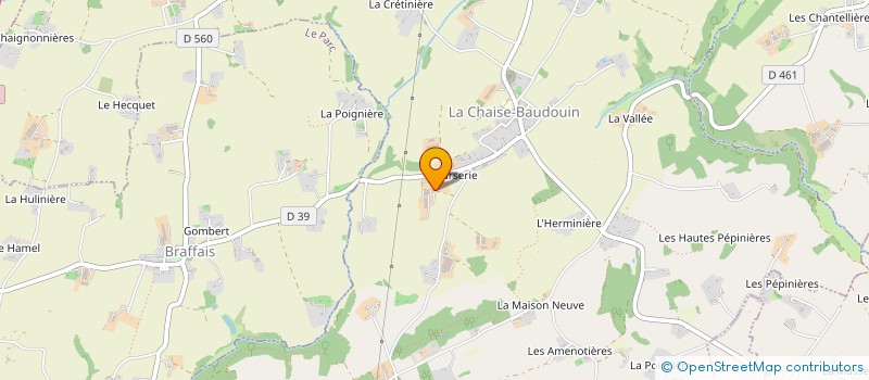 localisation de l'entreprise TRANSPORTS MAUDIEU  LA CHAISE-BAUDOUIN