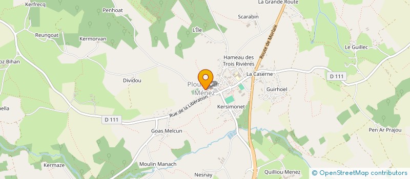 localisation de l'entreprise TRANSPORTS MAUDIRE  PLOUNEOUR-MENEZ