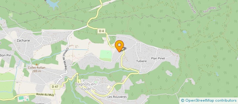 localisation de l'entreprise TRANSPORTS MAURICE BOUGE à BAGNOLS-EN-FORET