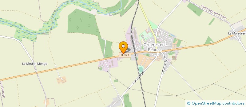 localisation de l'entreprise TRANSPORTS MAURY SARL à ORGERES-EN-BEAUCE