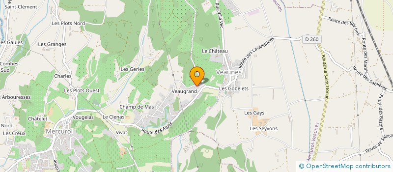 localisation de l'entreprise TRANSPORTS MEDITRANS à MERCUROL-VEAUNES