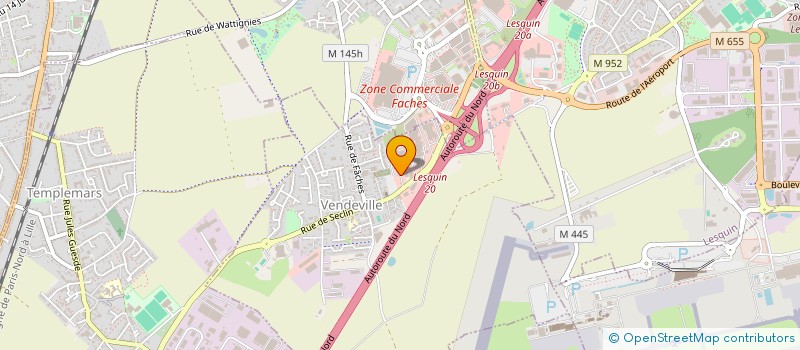 localisation de l'entreprise TRANSPORTS MENISSEZ  VENDEVILLE