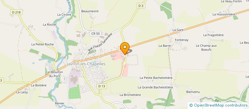 localisation de l'entreprise TRANSPORTS MESNAGER SARL à JAVRON-LES-CHAPELLES
