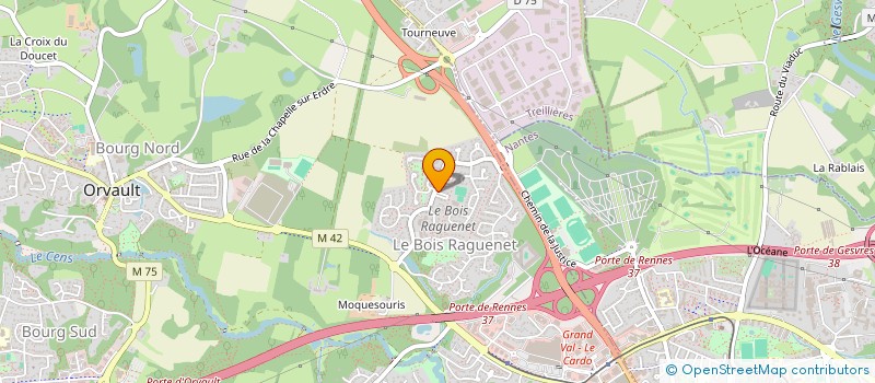 localisation de l'entreprise TRANSPORTS MESSAGERIES ORVALTAIS à ORVAULT