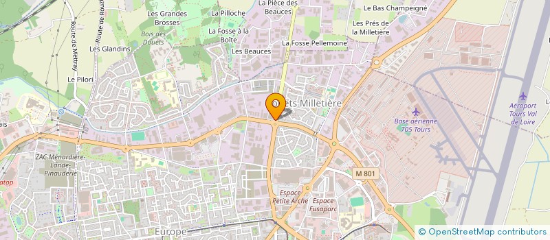 localisation de l'entreprise TRANSPORTS MEUNIER  TOURS