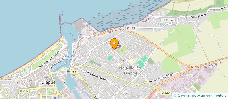 localisation de l'entreprise TRANSPORTS MG à DIEPPE