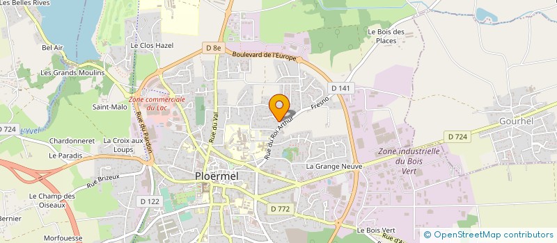 localisation de l'entreprise TRANSPORTS MG GARIN à PLOERMEL