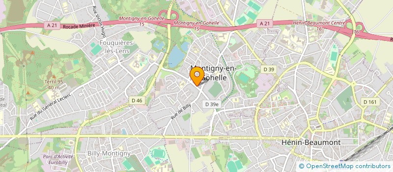 localisation de l'entreprise TRANSPORTS MILZARECK ANTOINE  MONTIGNY-EN-GOHELLE