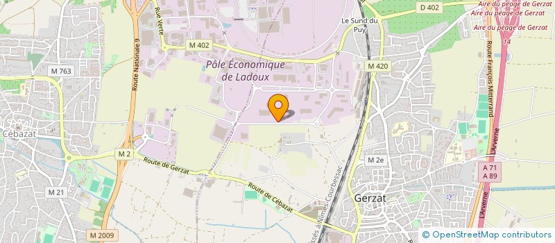 localisation de l'entreprise TRANSPORTS MIOLANE PIERRE à GERZAT
