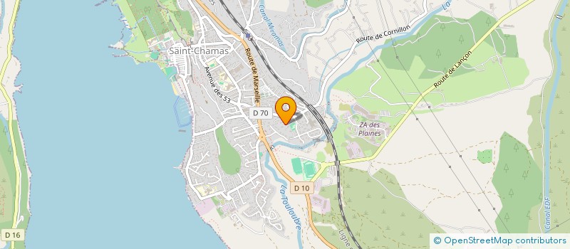 localisation de l'entreprise TRANSPORTS MODERNES RAPIDES  SAINT CHAMAS