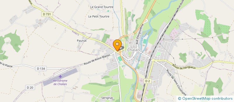 localisation de l'entreprise TRANSPORTS MOGA SARL à CHALAIS