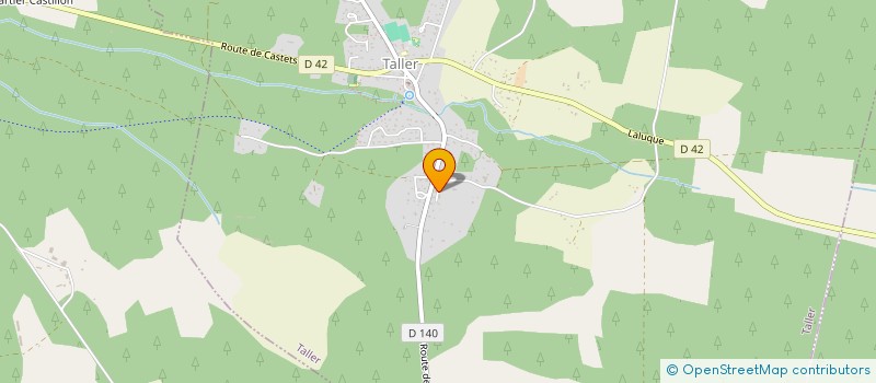 localisation de l'entreprise TRANSPORTS MONBEC RUBAT  TALLER