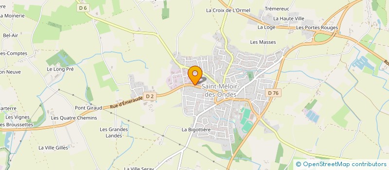 localisation de l'entreprise TRANSPORTS MONSIMET SUZANNE à SAINT-MELOIR-DES-ONDES