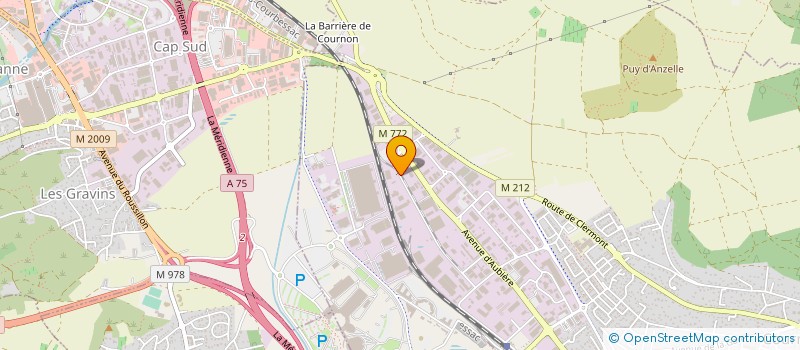 localisation de l'entreprise TRANSPORTS MONTAGNARDS à COURNON-D'AUVERGNE