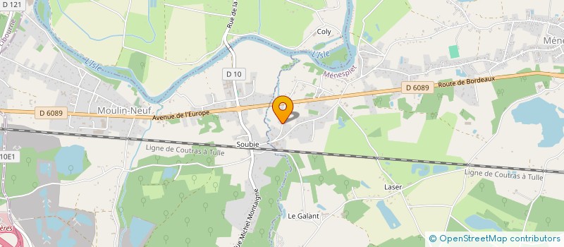 localisation de l'entreprise TRANSPORTS MONTILLAUD ET FILS  MONTPON-MENESTEROL