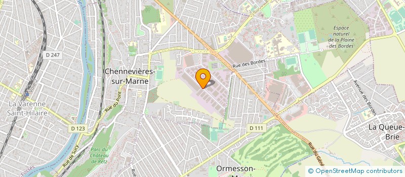 localisation de l'entreprise TRANSPORTS MOREAU SARL à CHENNEVIERES-SUR-MARNE