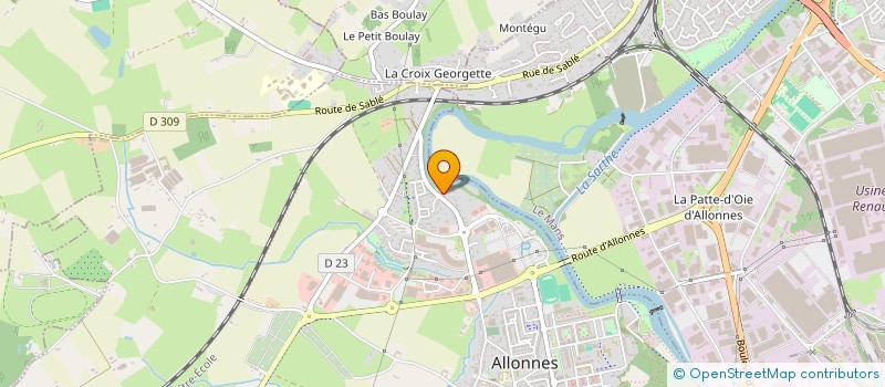 localisation de l'entreprise TRANSPORTS MOREL - TMD à ALLONNES