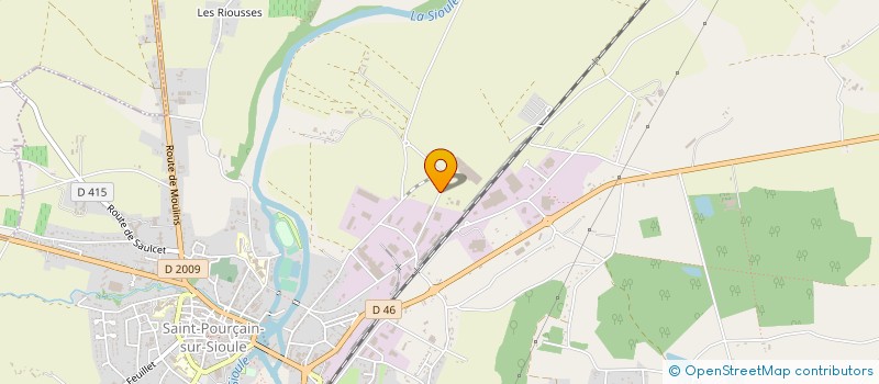 localisation de l'entreprise TRANSPORTS MORET à SAINT-POURCAIN-SUR-SIOULE