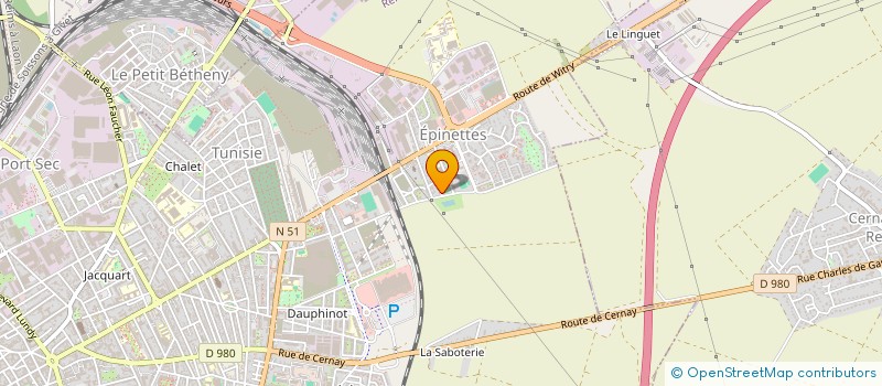 localisation de l'entreprise TRANSPORTS MORIN  REIMS