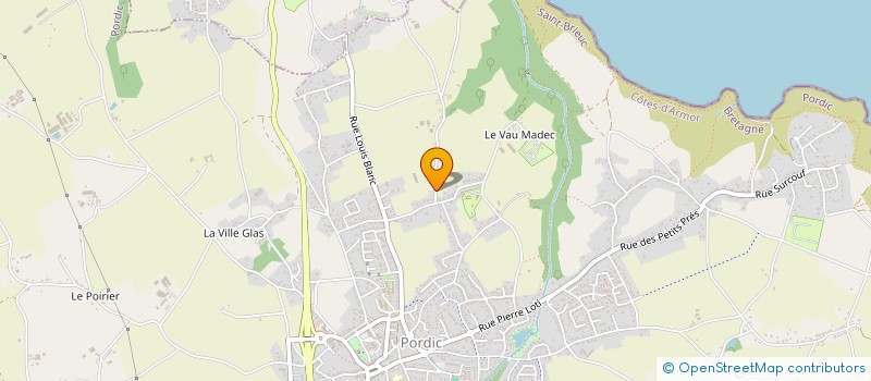 localisation de l'entreprise TRANSPORTS MORO HERVE  PORDIC