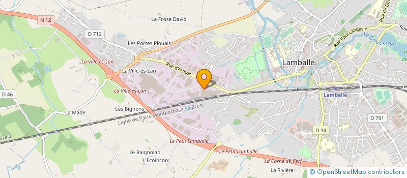 localisation de l'entreprise TRANSPORTS MOULIN SAINT JACQUES à LAMBALLE-ARMOR