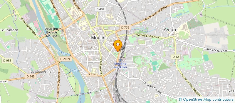 localisation de l'entreprise TRANSPORTS MOULINOIS à MOULINS