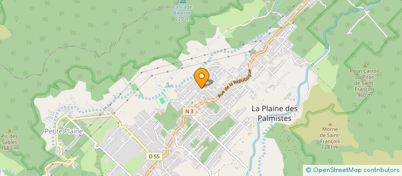 localisation de l'entreprise TRANSPORTS MOUNOUSSAMY à LA PLAINE-DES-PALMISTES
