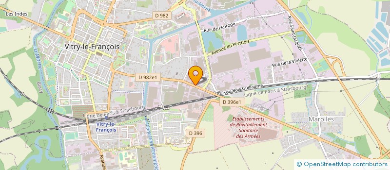 localisation de l'entreprise TRANSPORTS MUGNIER  VITRY-LE-FRANCOIS